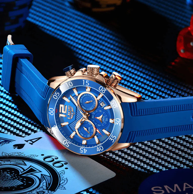 LIGE Luxe Chronograaf Sporthorloge