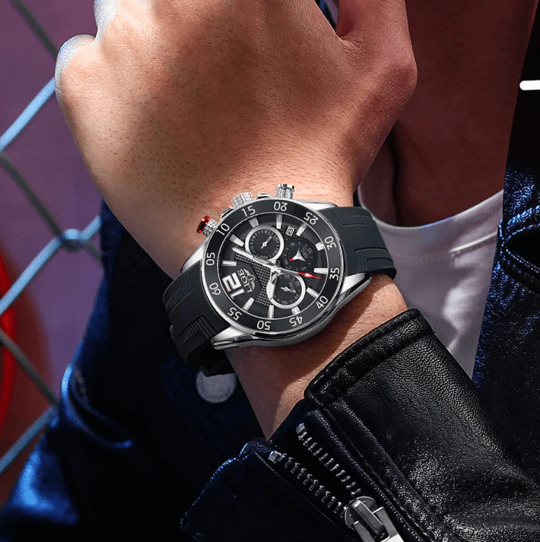 LIGE Luxe Chronograaf Sporthorloge