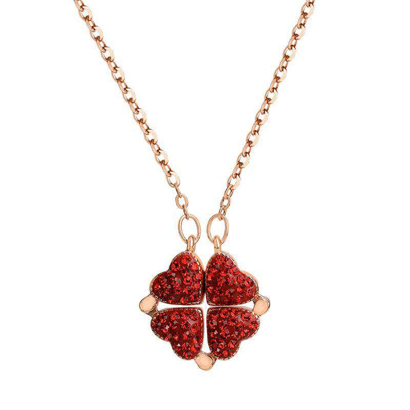 Vouwbare Pendant | Vierbladige Klaver Ketting