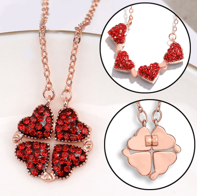 Vouwbare Pendant | Vierbladige Klaver Ketting