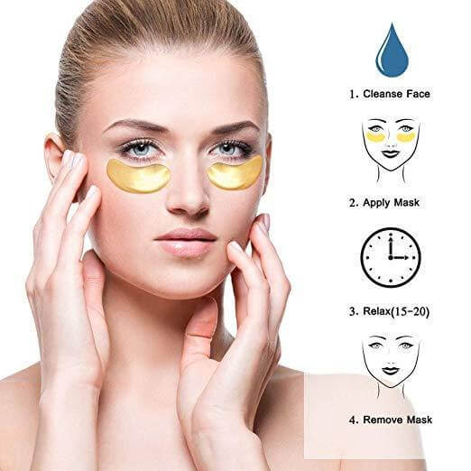 Goud Kristal Collageen Oogmasker
