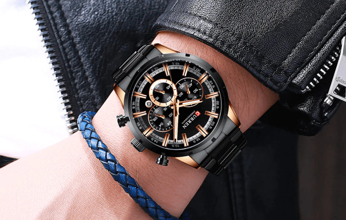 Curren Business Chronograafhorloge