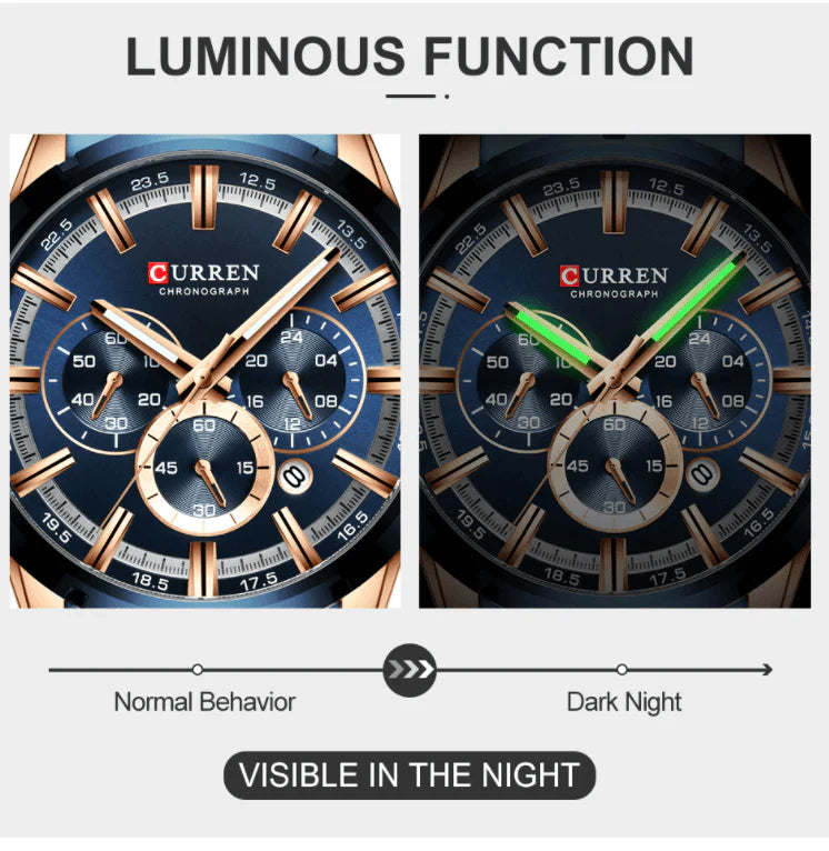 Curren Business Chronograafhorloge