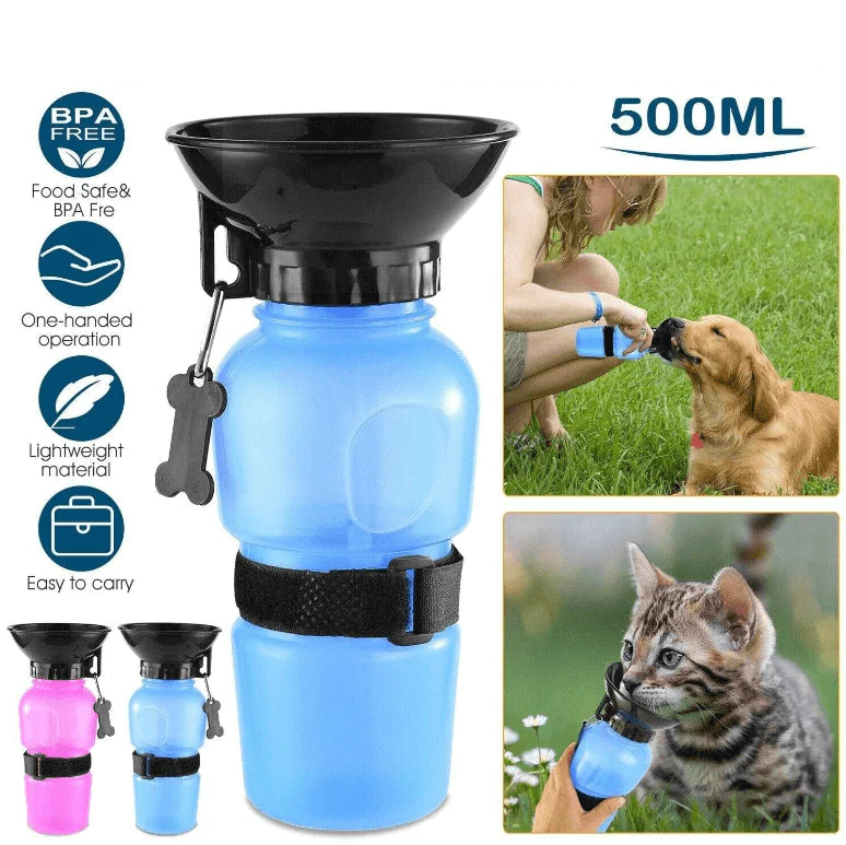 Draagbare Knijp Hond Waterfles