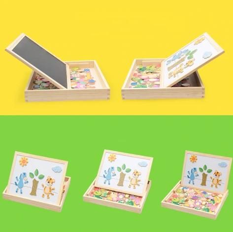 Magnetisch teken- en puzzelbord