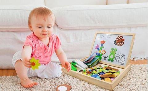 Magnetisch teken- en puzzelbord