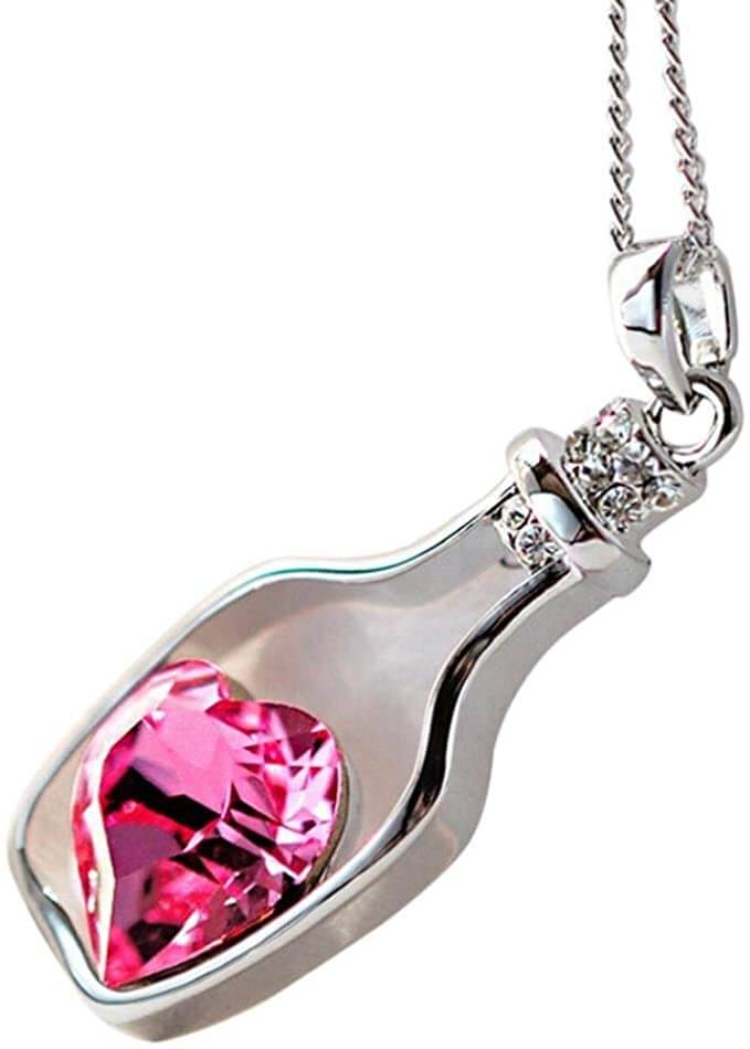 Drift Bottle Kristal Hart Ketting