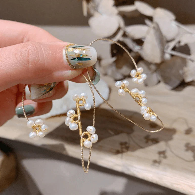 Bloem Art Clip Oorbellen