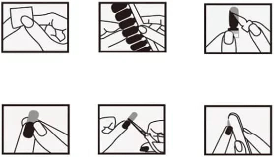 Solide Kleuren Nagelstickers (16 tips/set)