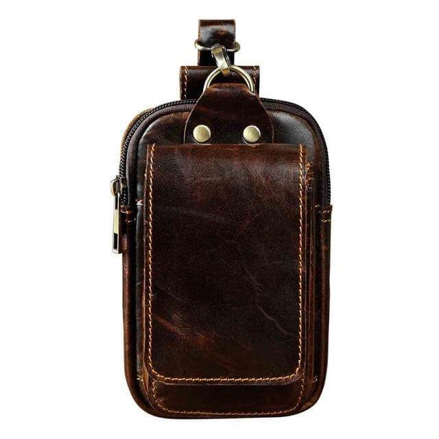 Echt Lederen Heren Waist Bag - Eenvoudig al je spullen op zak