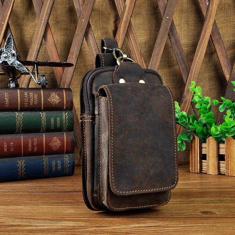 Echt Lederen Heren Waist Bag - Eenvoudig al je spullen op zak