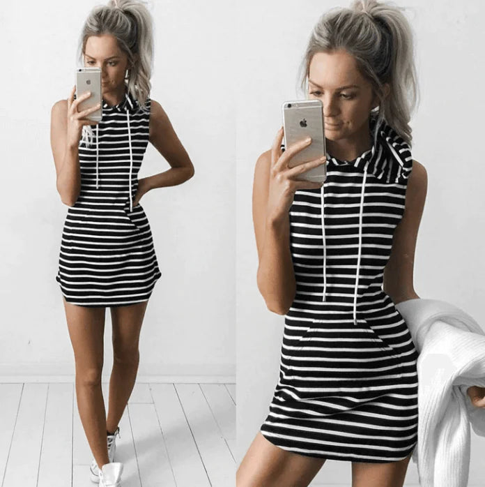 Casual Mouwloze Mini-jurk