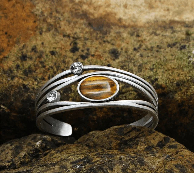Vintage Natuursteen Armband