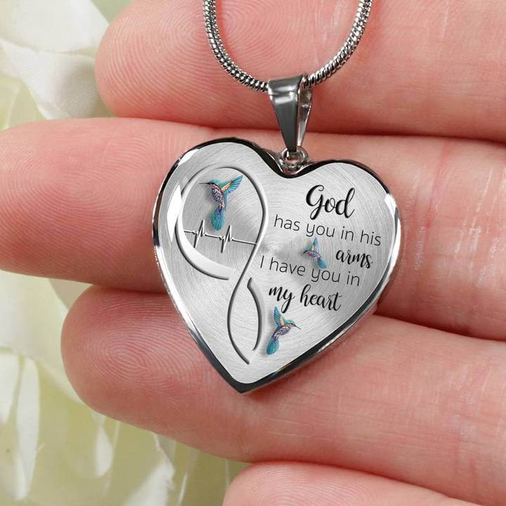 God Heeft je In Zijn Armen Kolibrie Ketting