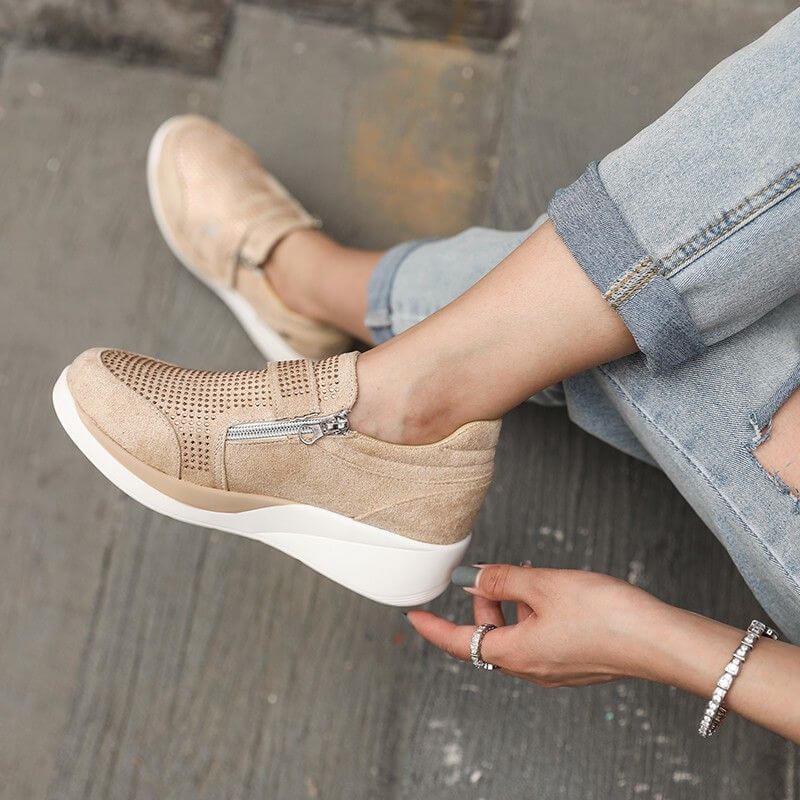 Dames Rits Platform Sneakers