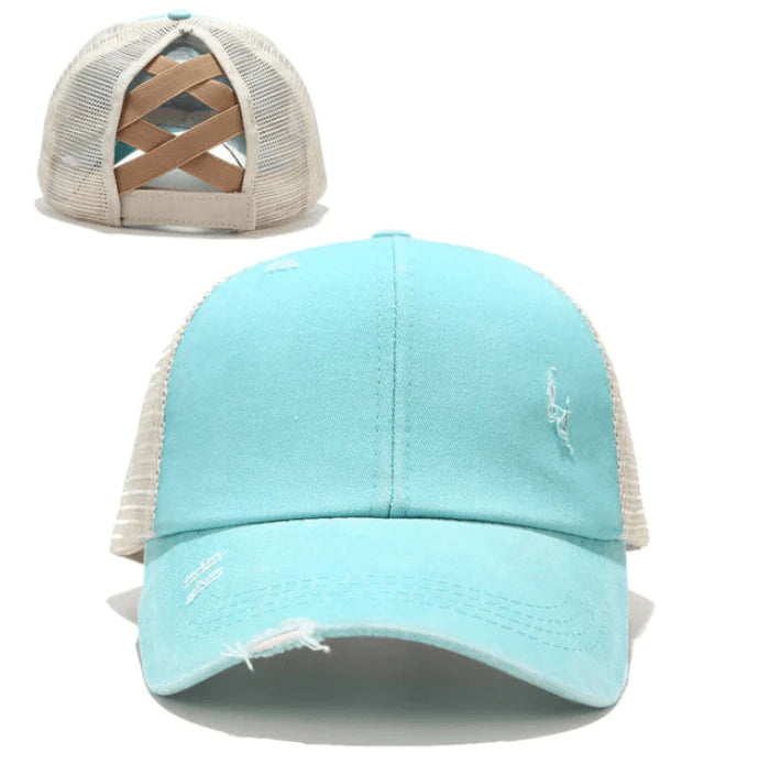 Criss Cross Paardestaart Cap