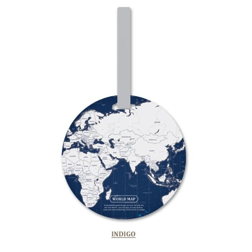 Worldmap Koffer Label
