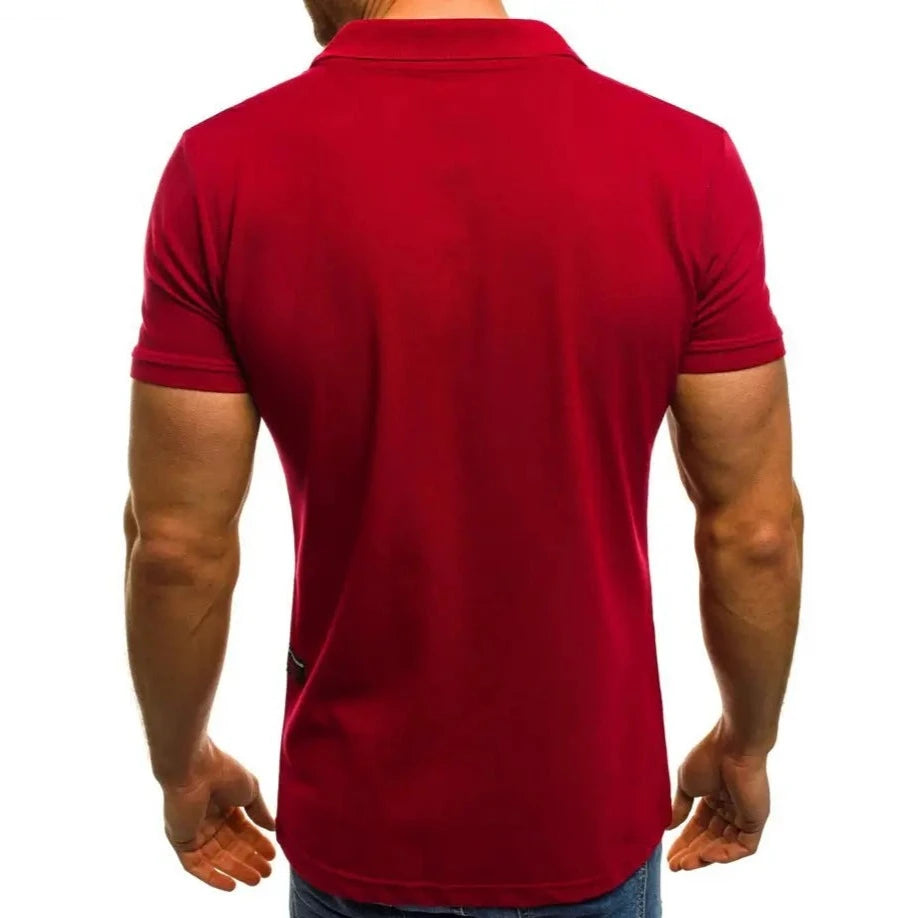 Short Sleeve Rits Polo Shirt