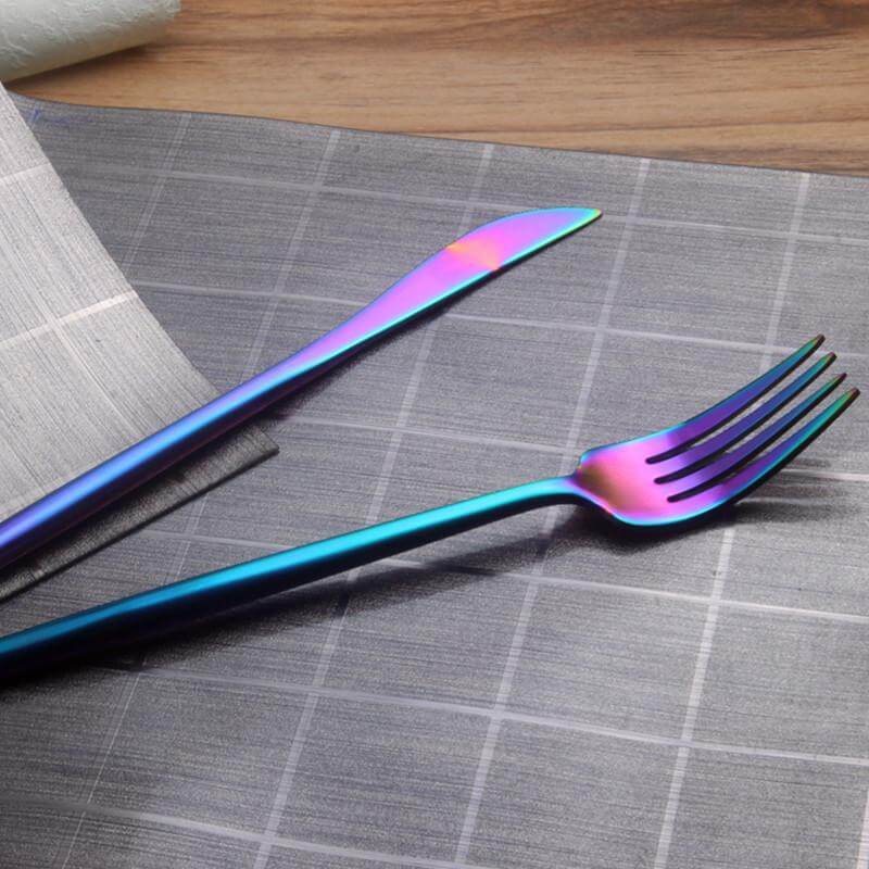 Regenboog Bestek Set (4 Stuks)