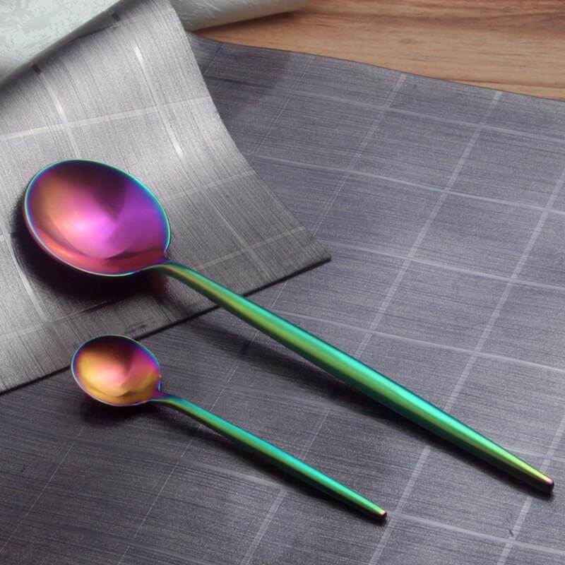 Regenboog Bestek Set (4 Stuks)