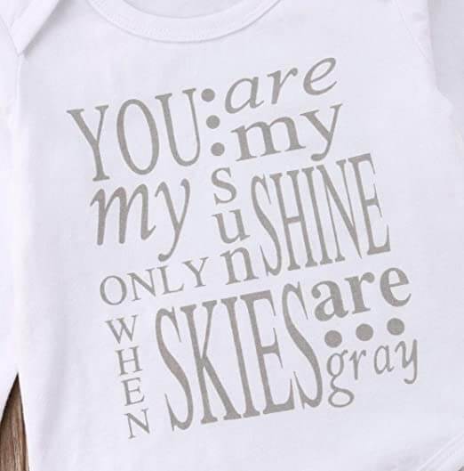You Are My Sunshine Baby Rompertje Set