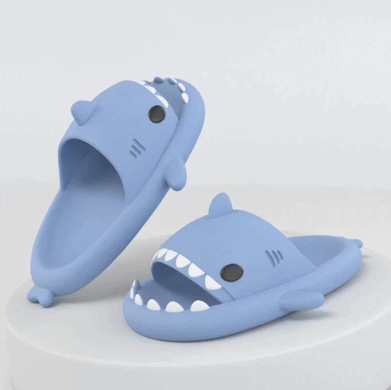 Baby en kinder slippers met haai