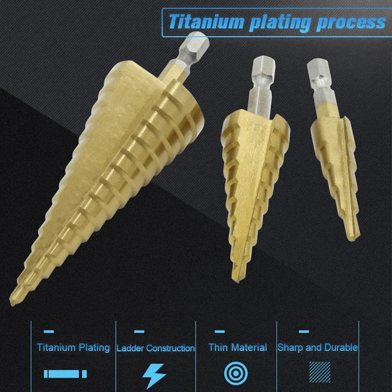 Titanium Coated Drill Bit Set