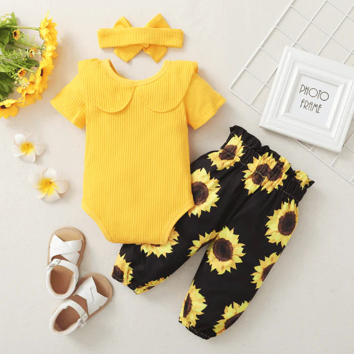 Baby zonnebloemen set
