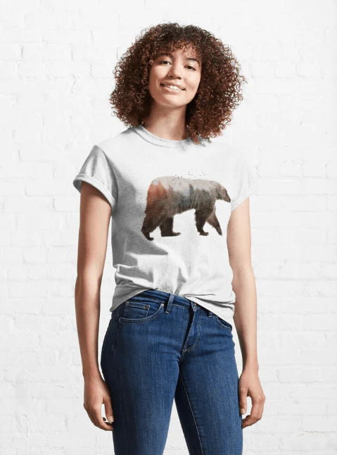 Vrouwen Katoenen Beer Tee