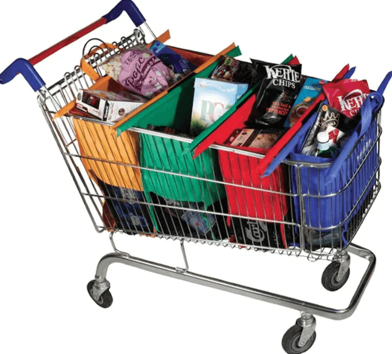 Boodschappenwagentje Trolley Tassen (Set van 4)