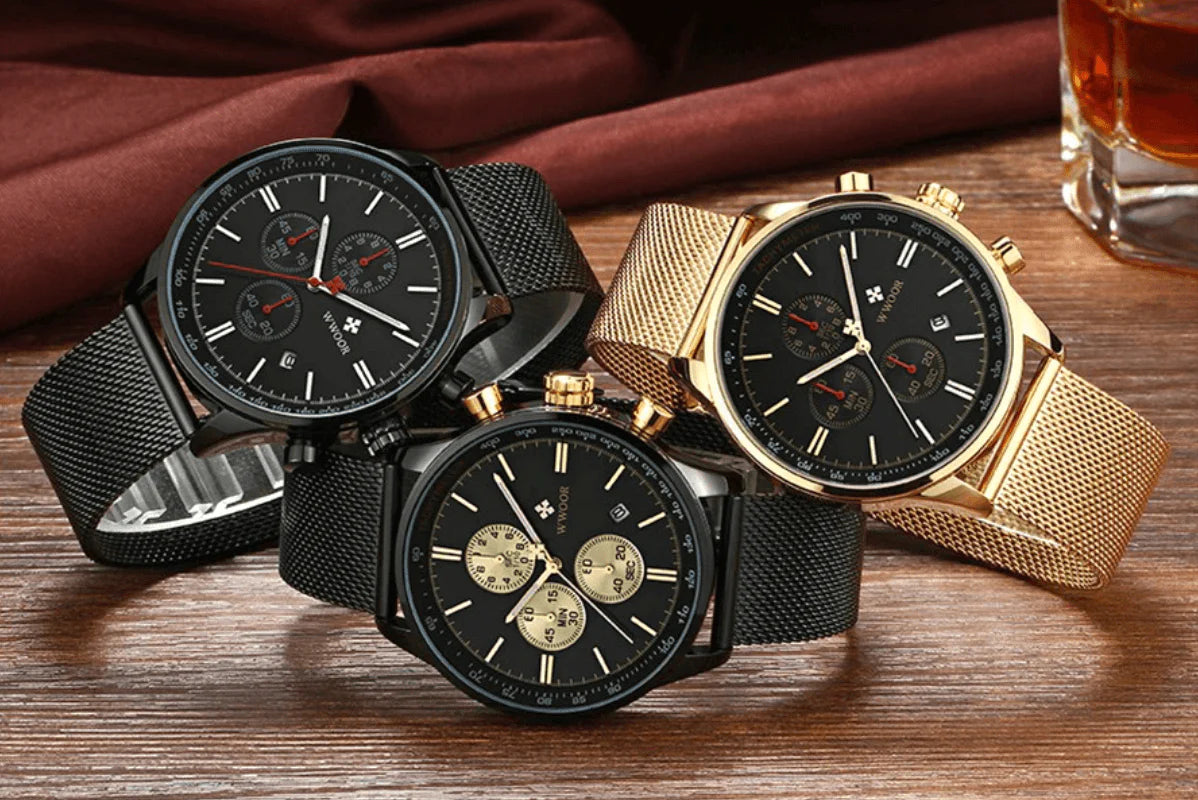 Ultra-dun Chronograaf Polshorloge