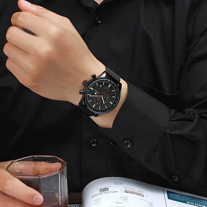 Ultra-dun Chronograaf Polshorloge