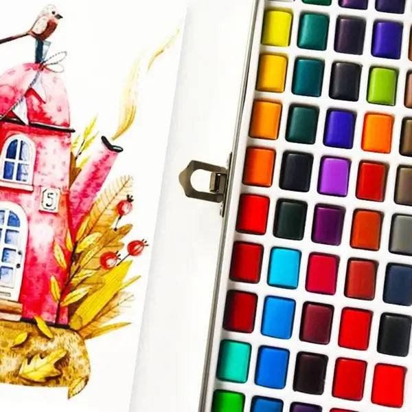 Draagbare Aquarelset